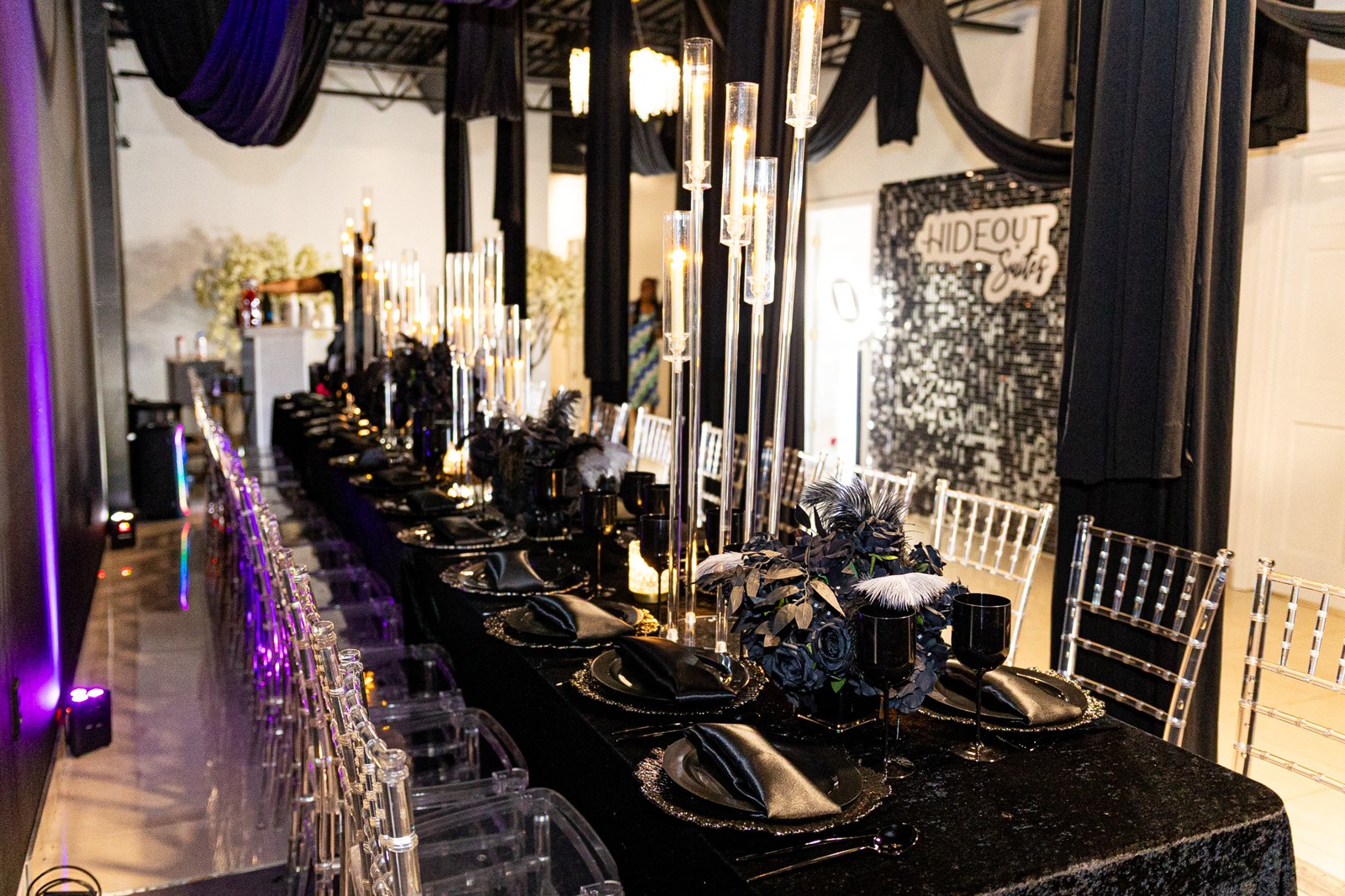 A real intimate dinner tablescape at Hideout Suites